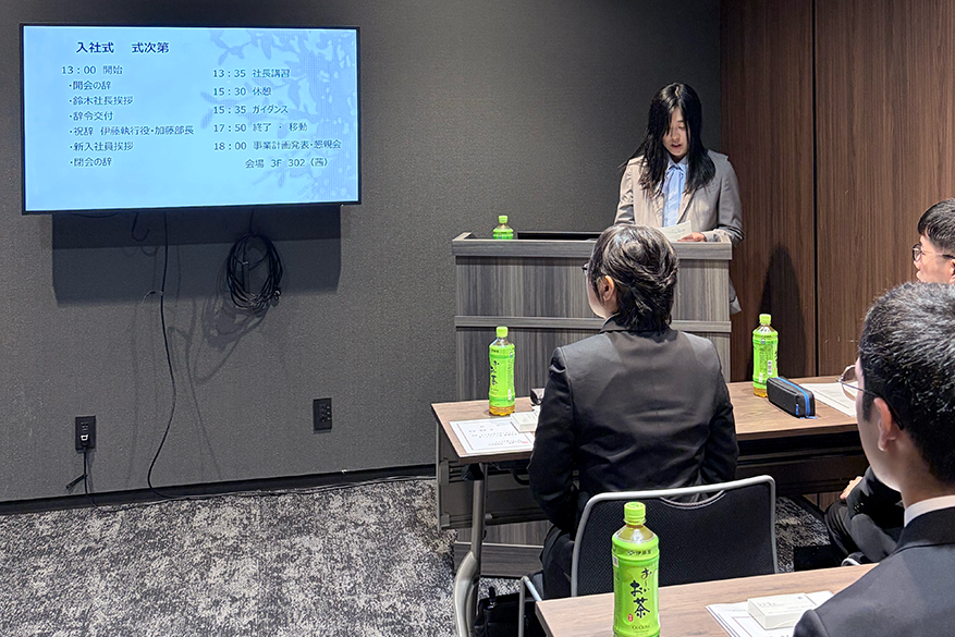 2026年度4月1日入社式の様子