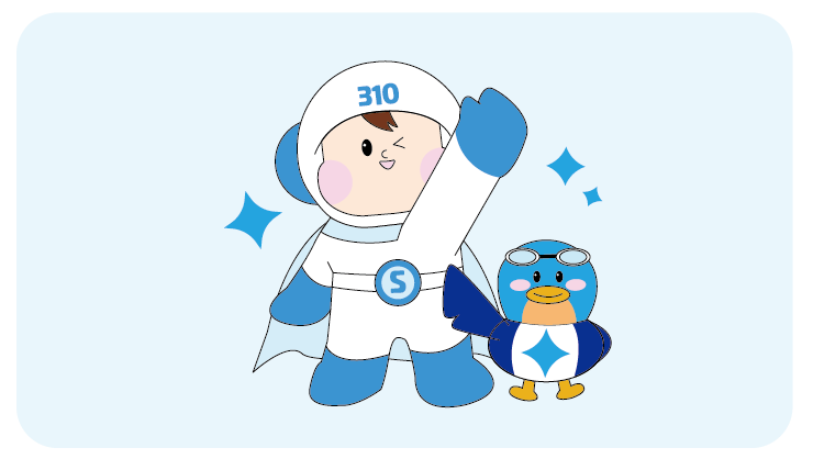 スリーテンくんとスワくん公式キャラクター